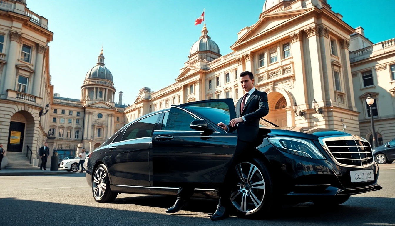 Experience premium london chauffeur service with a luxury car and professional driver in elegant London.