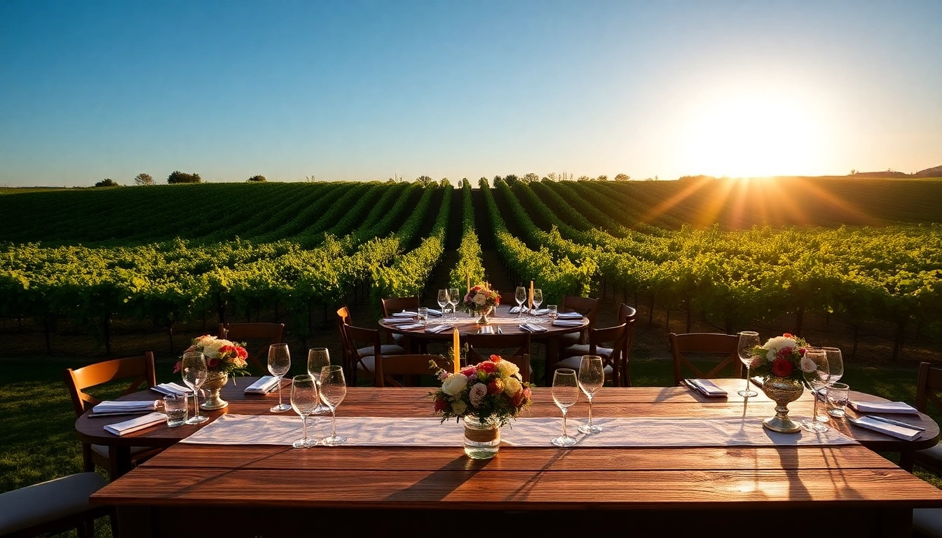 Arrange your Clarksburg Wedding Venues beautifully with elegant settings amidst stunning vineyard views.
